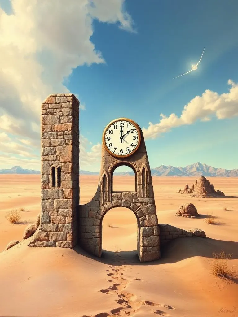 Surrealist desert